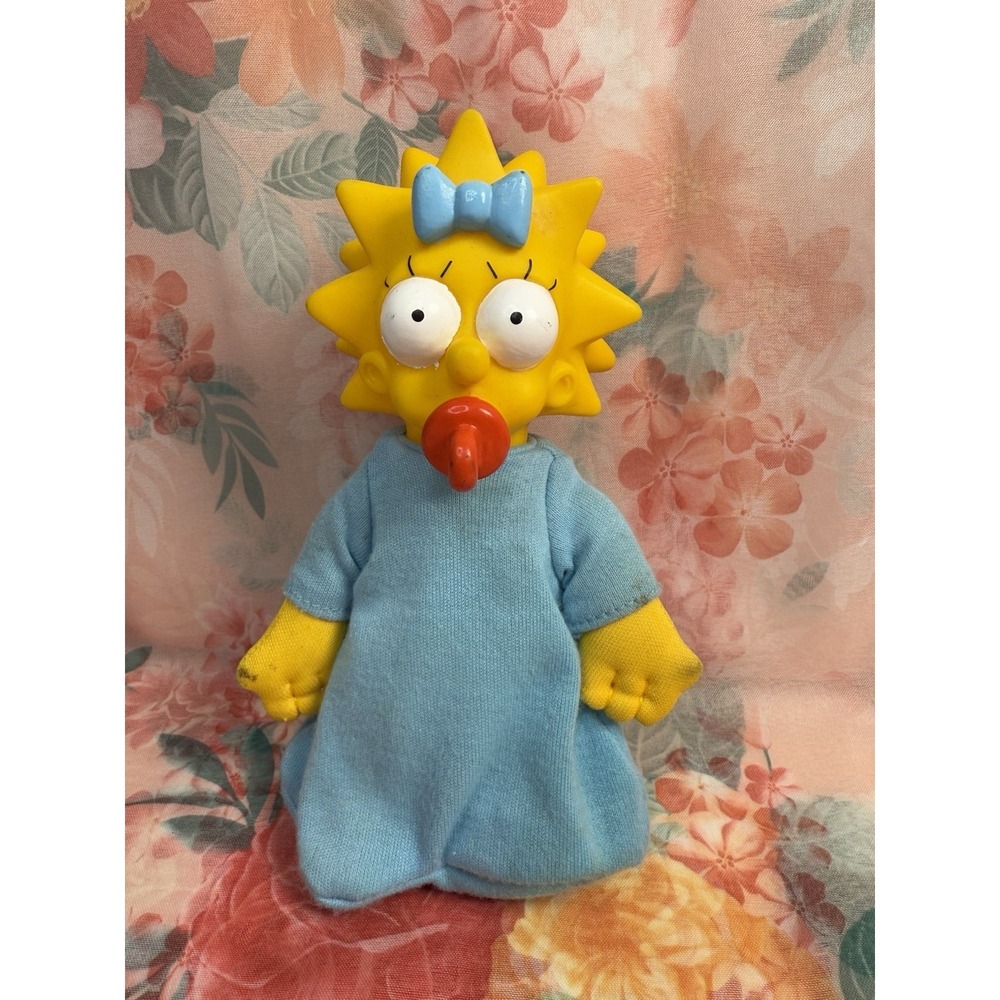 Vintage Maggie Simpson Plush Doll 1990s‎ Fox The Simpsons 7"